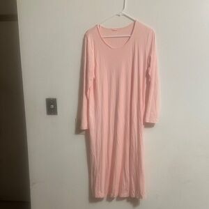 Lands' End Blush Long Sleeve Dress